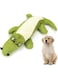 PETSARY Crocodile Shape Plush Toy - Cartoon Crocodile Fun Interactive Toy - Durable Stuffed Animal Toy - Bite-Proof Alligator Shape Dog Sound - Relieve Anxiety Boredom &amp; Promote Teeth Cleaning (Green)