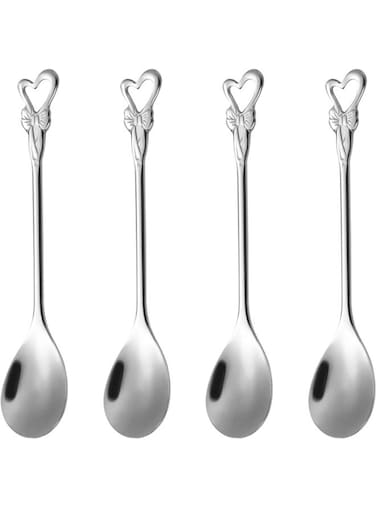 pcs Coffee Spoons,Steel Teaspoons Small Cute for Stirring Espresso Coffee Bar Tableware Dessert Flatware Tea Party