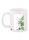 Leaves Printed Coffee Mug White/Green 11ounce