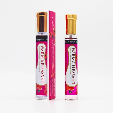 Esha Body &amp; Hair Perfume Mist - Eau de Parfum for Women - Infused with Betaine - Sweet Strawberrys, Nectarine with Golden Amber, Vanilla, and Caramel - (WARM &amp; PLEASANT)