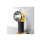LED Spotlight Torch with 180&deg; Rotating Head, Foldable Stand, Dual Control Buttons, Yellow and Black