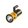 LED Spotlight Torch with 180&deg; Rotating Head, Foldable Stand, Dual Control Buttons, Yellow and Black