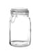 JANNAH Airtight Glass Container with Cover Glass Storage Jars With Sealed Lids Mason Jars (330ml-2pcs)