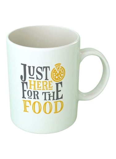 Print Printed Ceramic Coffee Mug White/Black/Yellow