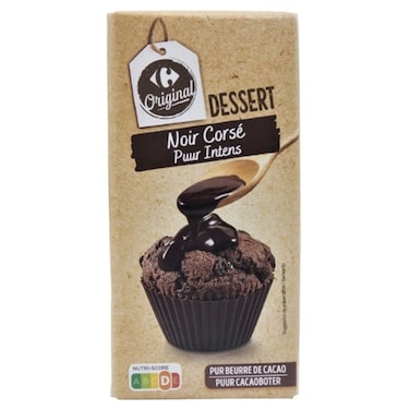 Carrefour Original Extra Dark Dessert Chocolate 64% Cocoa, 200g