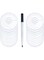 SYOSI Clothing Rack Size Dividers, Wardrobe Round Hangers Label Closet Dividers with One Marker Pen, for Clothes Organization, White, 20 Pcs