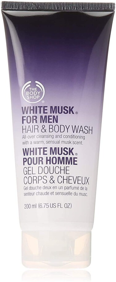 The Body Shop White Musk for Men Hair &amp; Body Wash, 6.75-Fluid Ounce