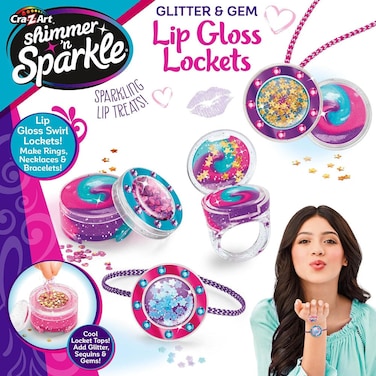 Shimmer N Sparkle Glitter &amp; Gem Lip Gloss Locket (SNS-65548)
