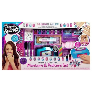 Shimmer N Sparkle Salon Style Deluxe Manicure &amp; Pedicure Set (SNS-65590)