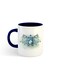 Club H Printed Mug White/Navy
