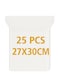 Clear Ziplock Bags 27x30CM   25 PACK Transparent Resealable Plastic Pouches  Reclosable Seal for Food Jewelry Travel Packing Storage   Multi Purpose Plastic Zipper Bags