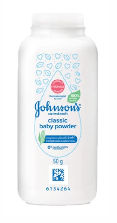 JOHNSON`S CLASSIC CORNSTARCH BABY POWDER 50G