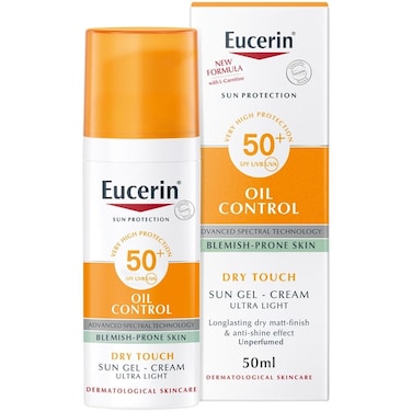 Eucerin Oil Control Dry Touch Sunscreen Face Gel-Cream SPF50+, 50ml