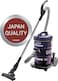 Hitachi Drum Vacuum Cleaner 2200 Watts, 21L Tank Dust Capacity, Aero Power Brush To Clean Efficiently, Metal Pipe, Dusting Brush &amp; Crevice Nozzle, Washable Filter, Best For Home &amp; Office, CV965NBLGCM