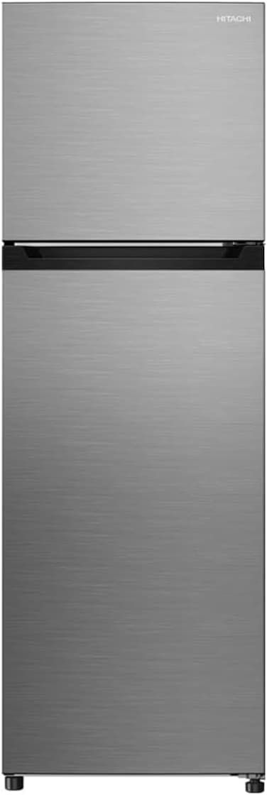 Hitachi Top Mount Refrigerator 380L Gross Capacity, Inverter Compressor, No Frost Double Door Fridge, Dual Fan Cooling, Twist Ice Tray, HRTN5275MFXAE, Inox