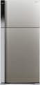 Hitachi Top Mount Refrigerator 760L Gross / 550L Net, Double Door, Dual Fan Cooling, Inverter Compressor, Touch Screen Control, Silver &ndash; RV760PUK7K4BSL