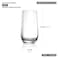 LUCARIS Hong Kong Hip Collection Hi Ball Glass - 290 ml, 6 Pcs Set, LT04HB10
