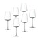LUCARIS Muse Cabernet Glass Wine - 545 مل (مجموعة من 6) - أدوات جذعية كريستالية فاخرة للنبيذ الأحمر كامل القوام ، LS21CB19
