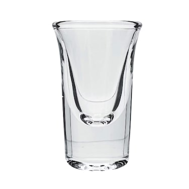 Ocean Hammer Shot Glass 30 ml (1 oz) - Heavy Base, Clear Glass, Liquor Tasting, Tequila, Whiskey, 12 pcs Set, P04310