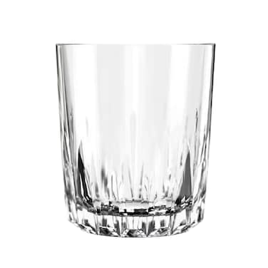 LUCARIS Pavilion Dazzle Double Old Fashioned / Rocks Glass - 350ml (Set of 6) - Premium Crystal for Whiskey, Cocktails, Spirits, LP23DR12