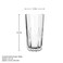 LUCARIS Pavilion Dazzle Highball Glass - 350ml (Set of 6) - Premium Crystal for Water, Juice, Cocktails, Mixed Drinks, LP23HB12