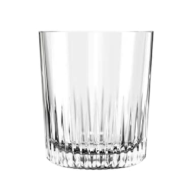 LUCARIS Pavilion Gleam Double Old Fashioned / Rocks Glass - 350ml (Set of 6) - Premium Crystal Glassware for Whiskey, Cocktails, Spirits, LP24DR12