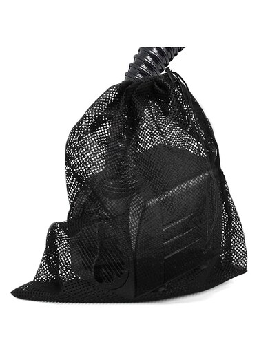 Coolrunner Pump Barrier Bag, 12"x 15.7" Pond Pump Filter Bag, Black Media Bag Large Pump Mesh Bag for Pond Biological Filters(Black)