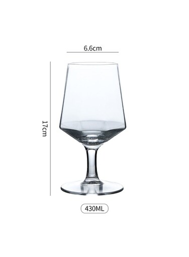 234 ml Creative Home Diamond Shaped High Foot Glass Juice Cup