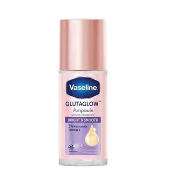 VASELINE GLUTAGLOW BRIGHT &amp; SMOOTH AMPOULE SERUM DEODORANT 45ML