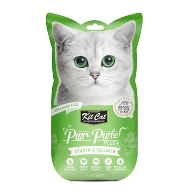 Kit Cat Purr Puree Plus+ Chicken &amp; Collagen (Collagen Care)
