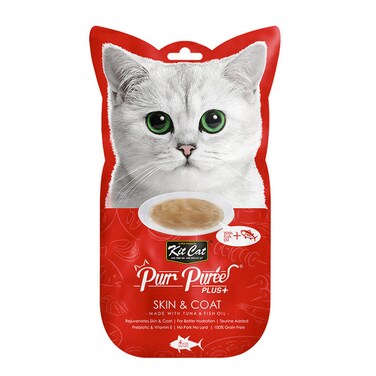 Kit Cat Purr Puree Plus+ Tuna &amp; Fish Oil (Skin &amp; Coat)