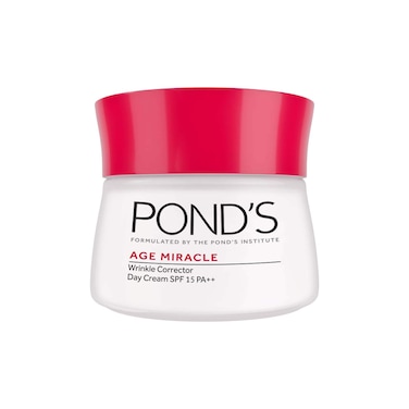 Ponds Age Miracle Day Cream, Anti Wrinkle Cream &amp; Face Moisturizer with SPF 15, Use as a Daily Moisturizer for Face, 50 ML