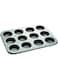 BLACKSTONE Cups Mini Muffin Bun Cupcake Baking cake pan, cake making pan, non stick bakeware (12 Cups)