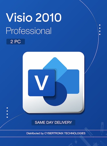 Microsoft Visio 2010 Professional 2PC   Digital License   Same-Day Delivery