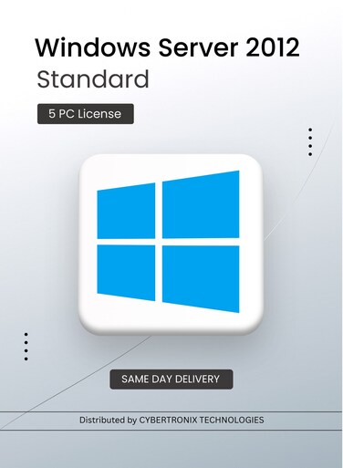 Microsoft Windows Server 2012 Standard   5 Servers   Digital License   SAME DAY DELIVERY