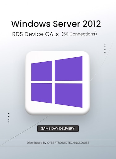 Microsoft Windows Server 2012 RDS Device CALs (50 Connections)   Digital License   SAME DAY DELIVERY