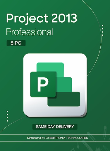 Microsoft Project 2013 Professional 5PC   Digital License   Same-Day Delivery