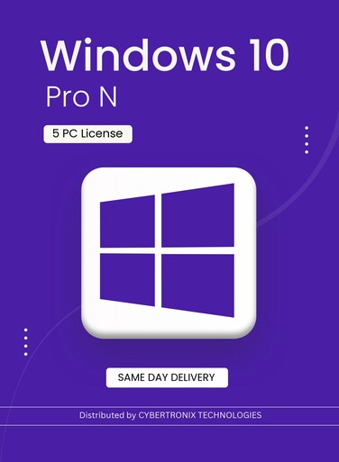 Microsoft Windows 10 Pro N   5 PC License   Digital License   SAME DAY DELIVERY