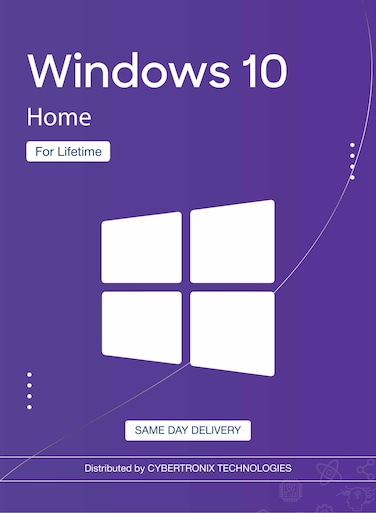 Microsoft Windows 10 Home (32 and 64 bit)   1 PC for Lifetime   Digital License   SAME DAY DELIVERY