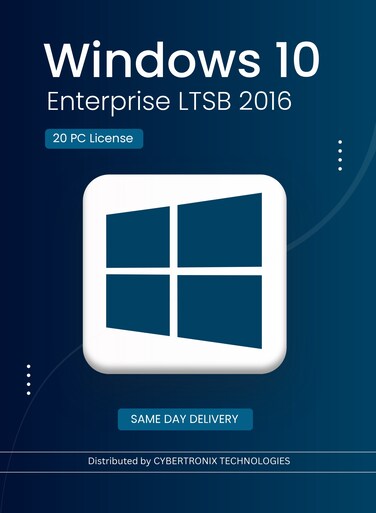 Microsoft Windows 10 Enterprise LTSB 2016   20 PC License   Digital License   SAME DAY DELIVERY