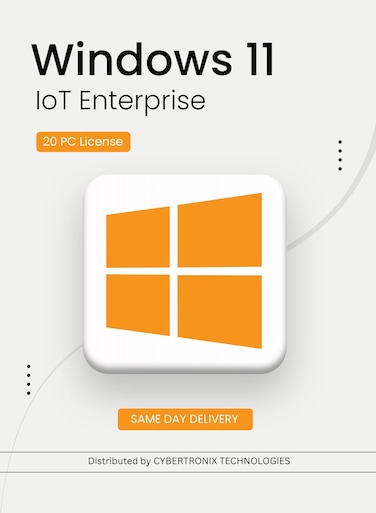Microsoft Windows 11 IoT Enterprise   20 PC License   Perpetual   Digital License   SAME DAY DELIVERY