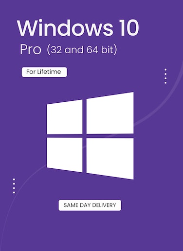 Microsoft Windows 10 Pro (32 and 64 bit)   1 PC for Lifetime   Digital License   SAME DAY DELIVERY