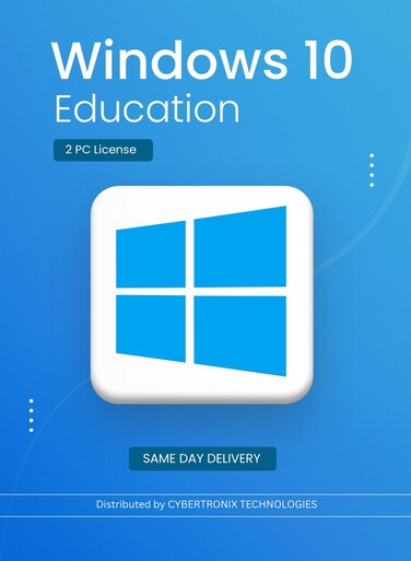 Microsoft Windows 10 Education   2 PC License   Digital License   SAME DAY DELIVERY
