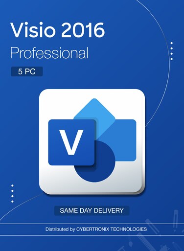 Microsoft Visio 2016 Professional 5PC   Digital License   Same-Day Delivery