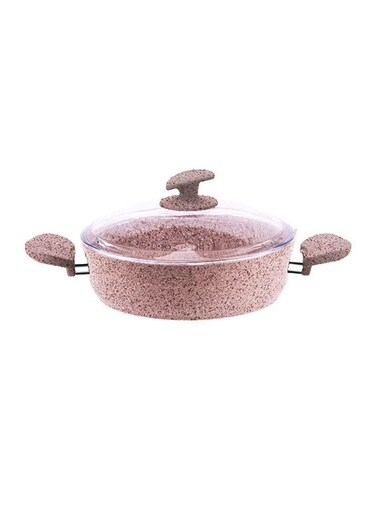 Granite Casserole Pink 30cm