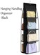 Hanging Organizer with 8 Pockets Foldable Oxford Cloth Hanging Purse Organizer Handbag Storage Hanger Closet Organizer for Family Closet Bedroom (Black)