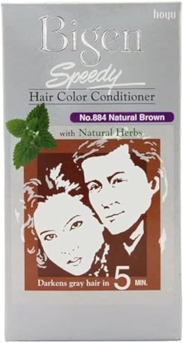 Bigen Speedy Hair Color Conditioner No. 884   Natural Brown   Ammonia-Free Formula for Soft, Healthy Hair
