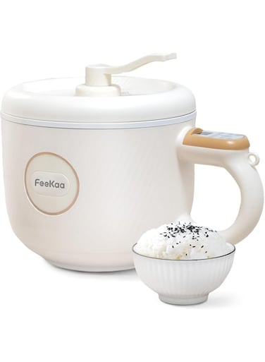 Feekaa Rice Cooker, Small Rice Cooker 1.2L, Mini Portable Electric Rice Cooker for 1-2 people, 6 Modes Rice Cooker for White Rice, Brown Rice, Stew, Ramen, Porridge, Hot Pot&hellip;