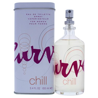 Curve Chill Eau De Toilette Perfume Spray, Perfume for Women 3.4oz