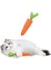 Cat Toy,Cat Chew Toy, Carrot Shapes Rope Toys with Sounding Parcels Interactive Cat Toys,Bite and play and Clean Teeth with kittens